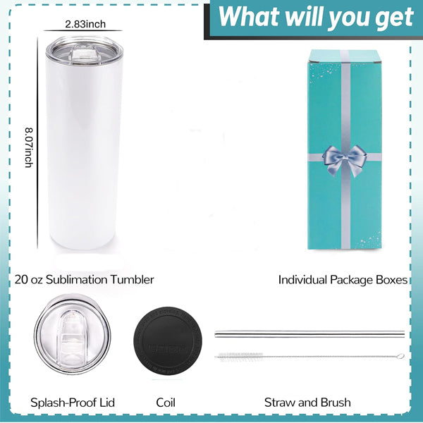 20oz Skinny Tumbler-Pearls and Diamonds