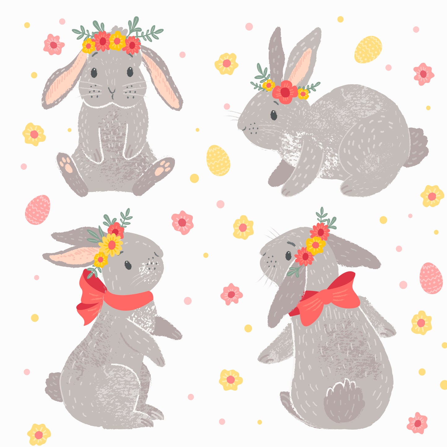 20oz Skinny Tumbler-Easter Bunnies