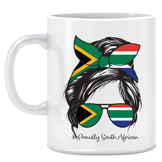 Messy Hair-South African- Ceramic Mug