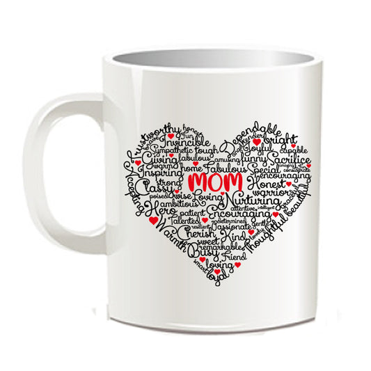 Mom-Heart- Ceramic Mug