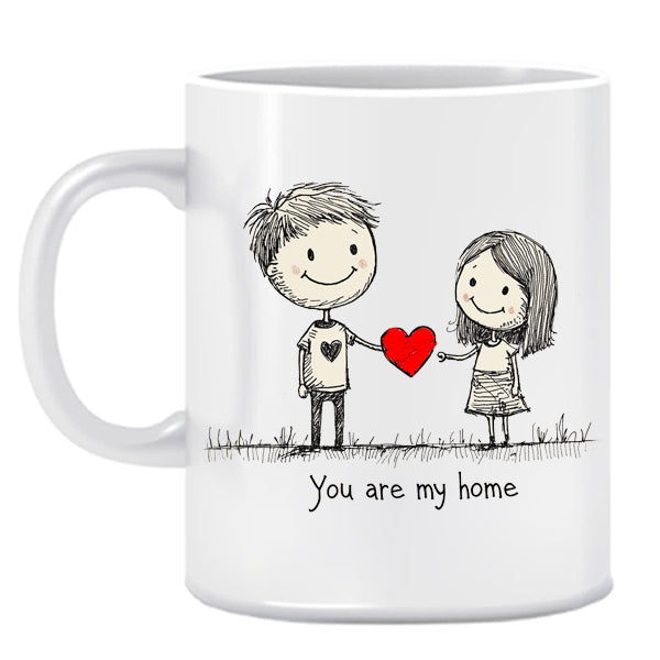 Valentine-You are my Home-Ceramic Mug